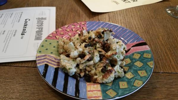 Roasted cauliflower, chilled,  $4.