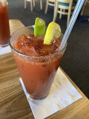 This is the "todays" version of the Bloody Mary.  Although it was good, I was expecting the one pictured previously.