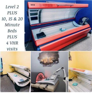 Our level 2+ tanning package for members.