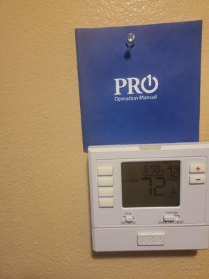 New programmable Thermostat.