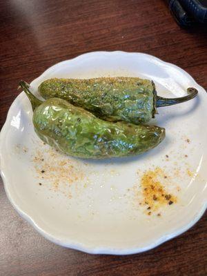 Roasted Jalapeños @ Checos.