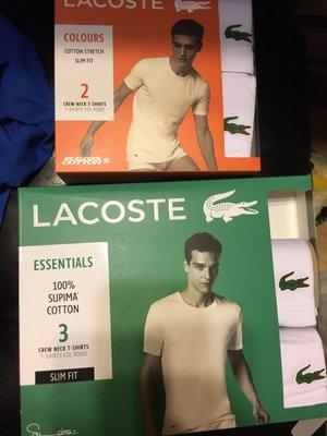 Came out to about $10 per shirt after 30% off Lacoste.  I can dig that!!