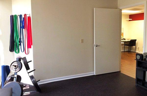 active care room for rehab exercises and personal training