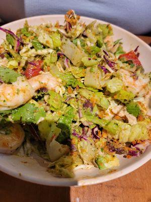 Taco salad + shrimp