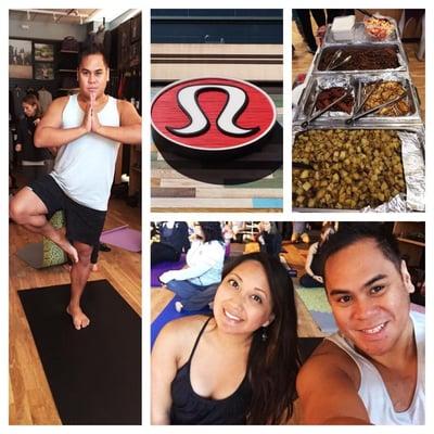 Yoga class during the grand opening weekend, October 2014. Photo credit: Ted Martinez