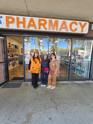 Canoga Park Pharmacy staff having fun. Happy Halloween