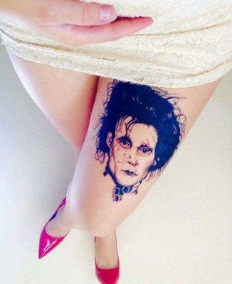 Edward Scissor Hands tattoo by Angel