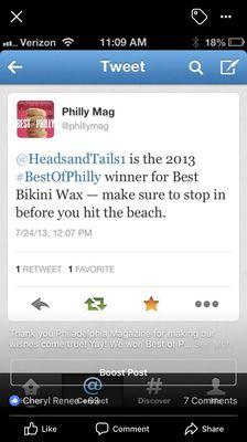 Best of Philly 2013-Best Bikini Wax