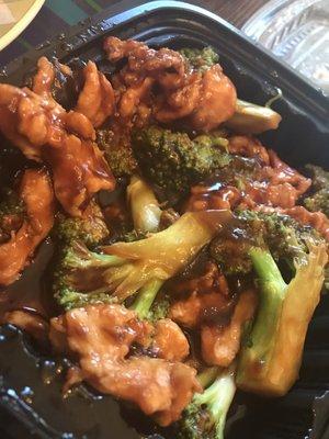 Chicken and broccoli