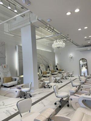 Pedicure area.