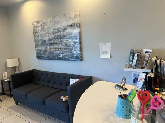 D' Wait area at Atlas Dental Fri 11-8-24