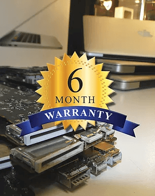 we give 6 month warranty for all macbook repair and labor