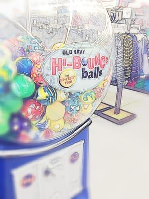 Bounce balls @ old navy