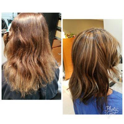 A partial highlight/lowlight can do wonders to change your haircolor.