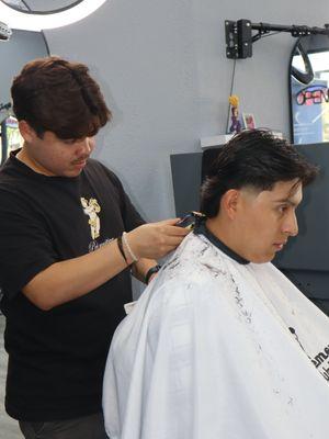 Javi with taper w/ modern mullet