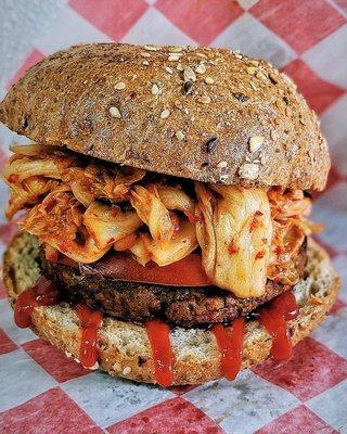 Spicy Probiotic Kimchi Burger