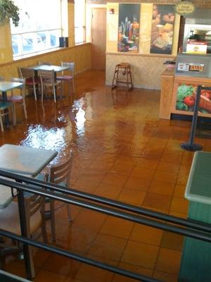 Subway flooding on Jan 14, 2009