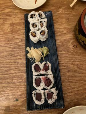 Tuna Roll  Eel Roll