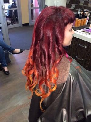 Red hot ombré