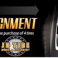 Free front end alignment with purchase of 4 new tires!