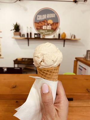 Cookie dough Junior scoop in cone