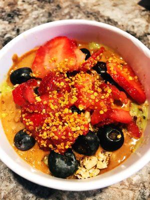 Medium Immunity Bowl with peanut butter