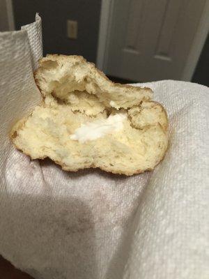 Cream-"filled" donut