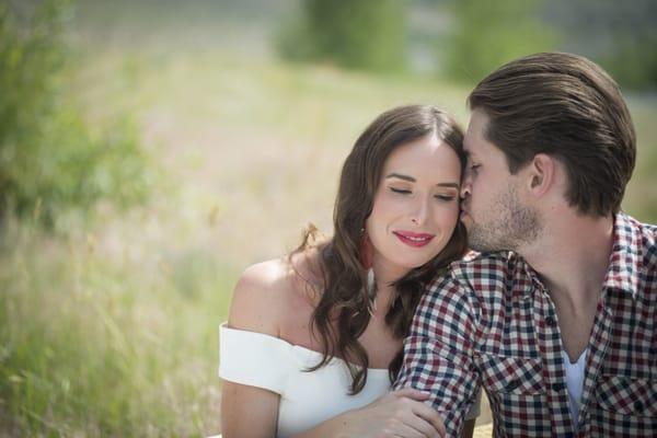 Mountain engagement photography