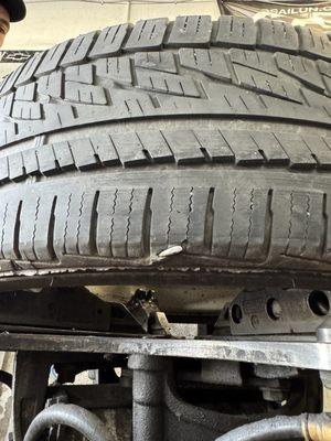 Tire damage