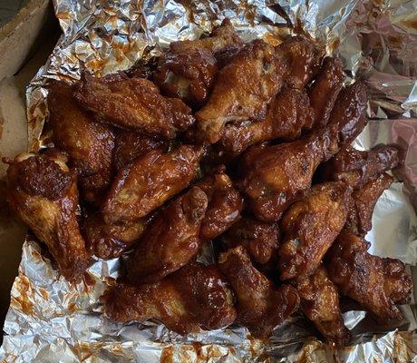 24 piece BBQ chicken wings