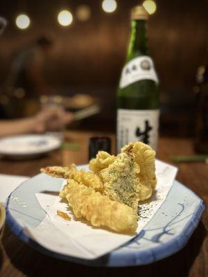 Tempura Special, sake