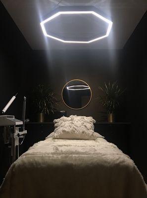 Treatment room. Holistic facials & Energy work.