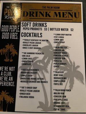 Drink Menu