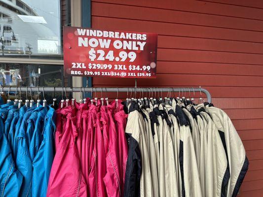 Windbreakers on sale