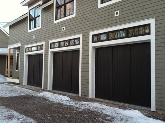 Custom built doors for job in Shelburne.