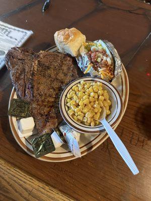 16 oz T-Bone Steak (medium rare)