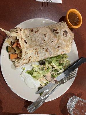 Veggie Fajita Burrito