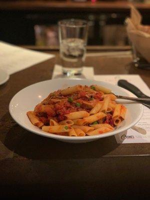 Pork pasta dish