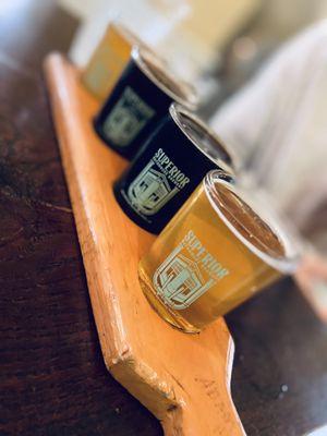 Our flight of great beers!