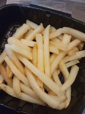 Lightly frozen fries