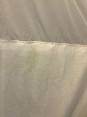 Shower curtain stained