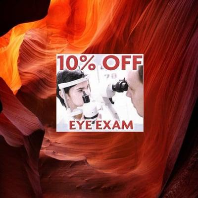 10% off Eye Exam