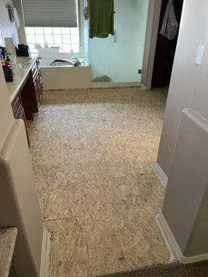 Master bath floor "after"