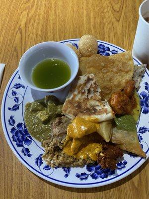 Pani puri at a buffet!