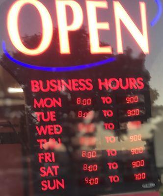 Business hours