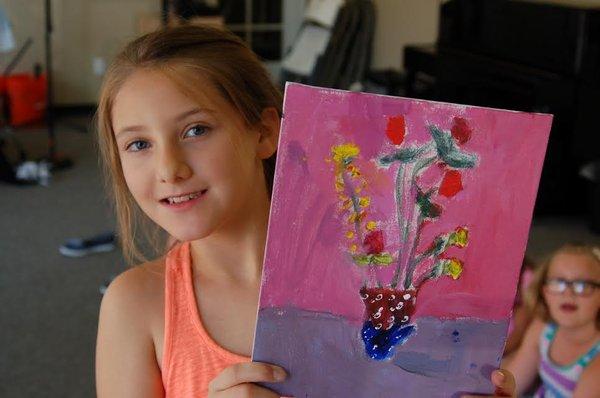 We offer art camps and weekly classes