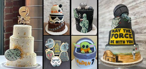 #starwars
 #birthdaycake
 #weddingcake
 #customcake
 #customcookies
 #decoratedsugarcookies