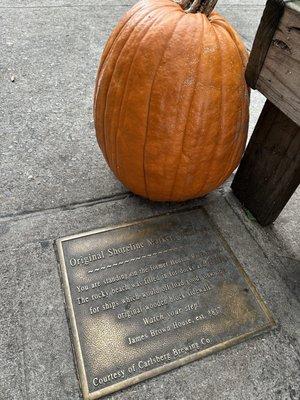 Previous shoreline of Manhattan is marked here.