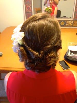 A customized hairstyle for a special occasion