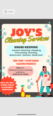 Joy’s Cleaning Services